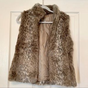 Banana Republic Faux Fur Vest